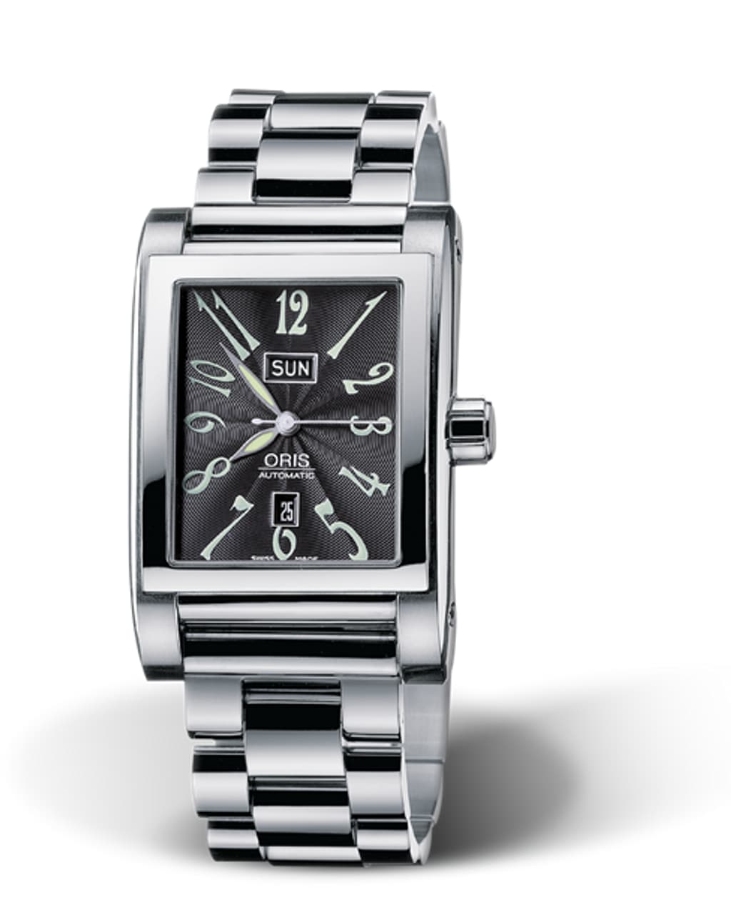 Oris rectangular date automatic deals